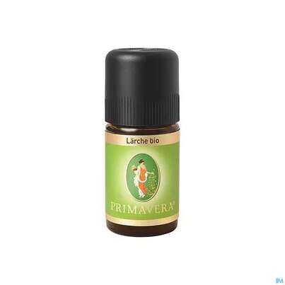 Sie sehen eine Packung Aetherische Oele Primavera Laerche Bio 5ml, Produktbild: 01 Aetherische Oele Primavera Laerche Bio 5ml, A-Nr.: 5082178 - 01