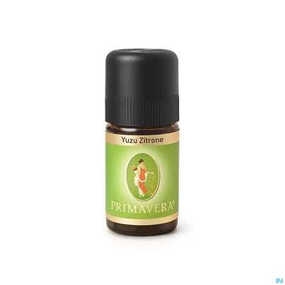 Sie sehen eine Packung Aetherische Oele Primavera Yuzu Zitrone 5ml, Produktbild: 01 Aetherische Oele Primavera Yuzu Zitrone 5ml, A-Nr.: 5430165 - 01