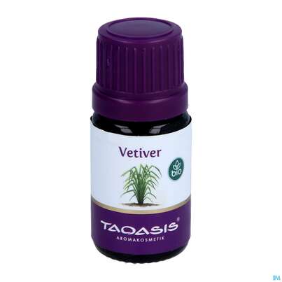 Sie sehen eine Packung Aetherische Oele Taoasis Bio Vetiver 5ml, Produktbild: 01 Aetherische Oele Taoasis Bio Vetiver 5ml, A-Nr.: 3496579 - 01