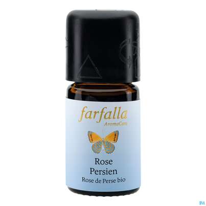 Sie sehen eine Packung Aetherische Oele Farfalla Kontr.bio.anbau Rose Persien 5ml, Produktbild: 01 Aetherische Oele Farfalla Kontr.bio.anbau Rose Persien 5ml, A-Nr.: 4866788 - 01