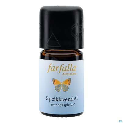 Sie sehen eine Packung Aetherische Oele Farfalla Kontr.bio.anbau Speiklavendel 5ml, Produktbild: 01 Aetherische Oele Farfalla Kontr.bio.anbau Speiklavendel 5ml, A-Nr.: 4866802 - 01
