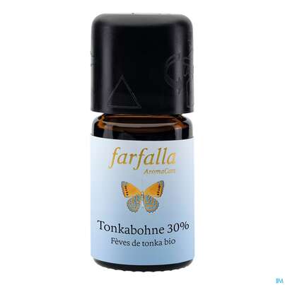 Sie sehen eine Packung Aetherische Oele Farfalla Kontr.bio.anbau Tonkabohne 30% 5ml, Produktbild: 02 Aetherische Oele Farfalla Kontr.bio.anbau Tonkabohne 30% 5ml, A-Nr.: 4866239 - 02