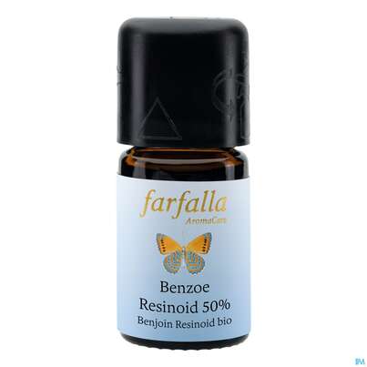 Sie sehen eine Packung Aetherische Oele Farfalla Wildsammlung/bio Benzoe Resinoid 5ml, Produktbild: 01 Aetherische Oele Farfalla Wildsammlung/bio Benzoe Resinoid 5ml, A-Nr.: 4865820 - 01