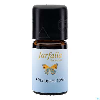 Sie sehen eine Packung Aetherische Oele Farfalla/absolue Champaca 10% 5ml, Produktbild: 02 Aetherische Oele Farfalla/absolue Champaca 10% 5ml, A-Nr.: 5237043 - 02