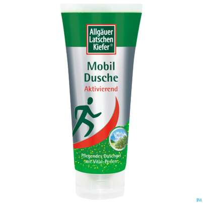 Sie sehen eine Packung Allgäuer Latschenkiefer Mobil Dusche Klassik 200ml, Produktbild: 02 Allgäuer Latschenkiefer Mobil Dusche Klassik 200ml, A-Nr.: 3832764 - 02