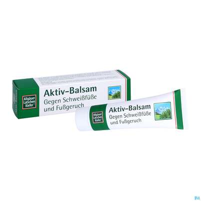 Sie sehen eine Packung Allgäuer Latschenkiefer Aktiv-balsam 50ml, Produktbild: 04 Allgäuer Latschenkiefer Aktiv-balsam 50ml, A-Nr.: 3832770 - 04