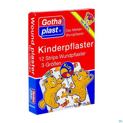 KINDERPFLASTER GOTHAPL STRIPS 3GR 12ST, A-Nr.: 2418293 - 02
