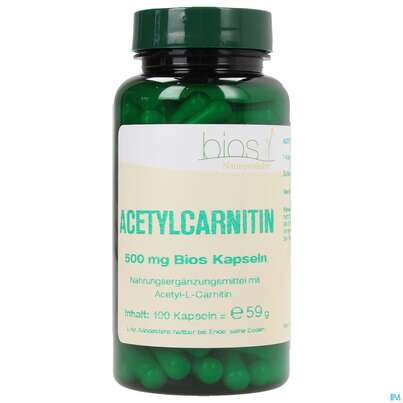 Bios Acetylcarnitin 500mg 100 Kapseln, A-Nr.: 3992060 - 01
