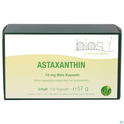 Bios Astaxanthin 12mg 105 Kapseln, A-Nr.: 5302929 - 01