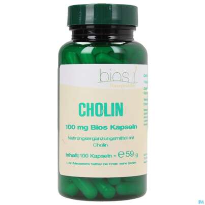 Bios Cholin 100mg 100 Kapseln, A-Nr.: 3890939 - 01