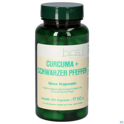 Bios Curcuma+schwarzer Pfeffer 100 Kapseln, A-Nr.: 5231282 - 02
