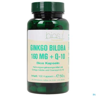 Bios Ginkgo Biloba 160mg + Q-10 100 Kapseln, A-Nr.: 3891293 - 01