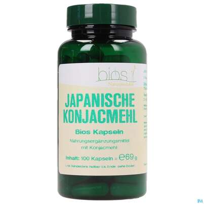 Bios Japanische Konjacmehl 600mg 100 Kapseln, A-Nr.: 3891689 - 01