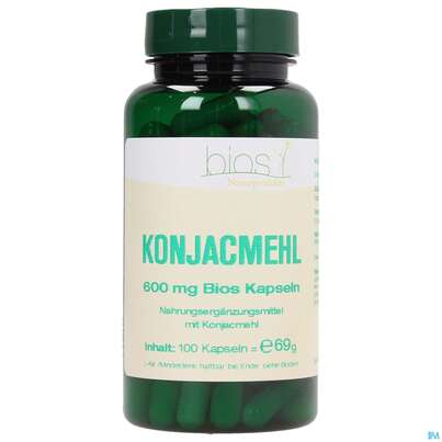 Bios Konjac-mehl 600mg 100 Kapseln, A-Nr.: 3891844 - 01