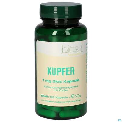 Bios Kupfer 1mg 100 Kapseln, A-Nr.: 5231371 - 01