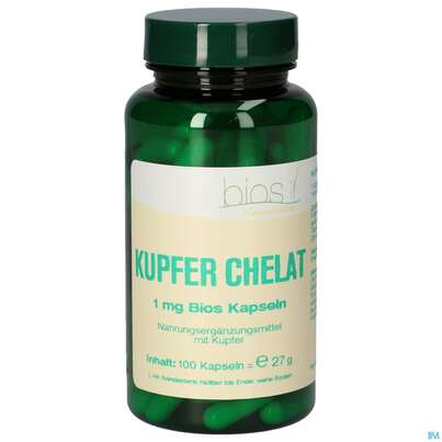 Bios Kupfer Chelat 1mg 100 Kapseln, A-Nr.: 5231388 - 01