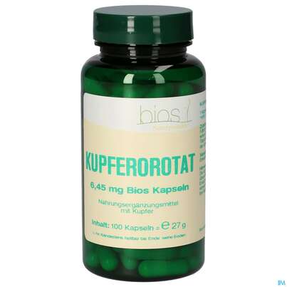 Bios Kupferorotat 6.45mg 100 Kapseln, A-Nr.: 5231394 - 02