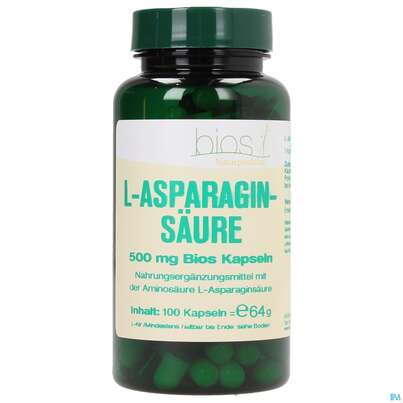 Bios l-asparaginsäure 500mg Kapseln 100 Kapseln, A-Nr.: 3891985 - 01