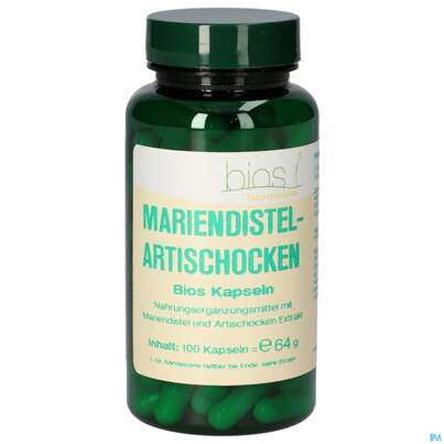 Bios Mariendistel Artischocken 100 Kapseln, A-Nr.: 4789237 - 02
