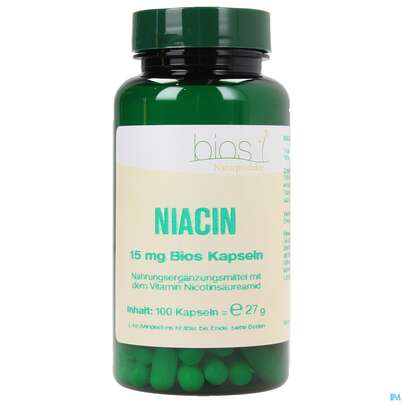 Bios Niacin 15mg 100 Kapseln, A-Nr.: 3892594 - 01