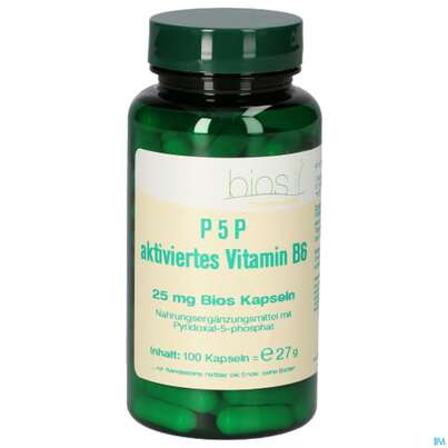 Bios P5p Aktiviertes Vitamin B6 25mg 100 Kapseln, A-Nr.: 5408148 - 02