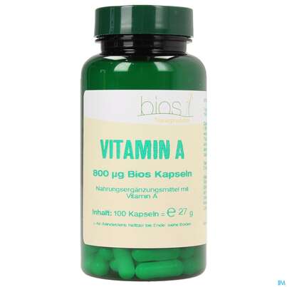 Bios Vitamin A 800 µg 100 Kapseln, A-Nr.: 3893398 - 01