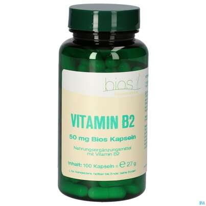 Bios Vitamin B2 50mg 100 Kapseln, A-Nr.: 5303001 - 02