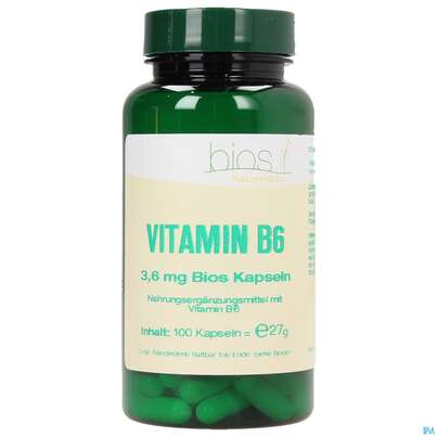 Bios Vitamin B6 3,6mg 100 Kapseln, A-Nr.: 3893441 - 01