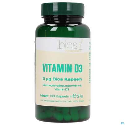 Bios Vitamin D3 5 µg 100 Kapseln, A-Nr.: 3893553 - 01