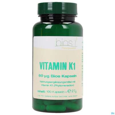 Bios Vitamin K1 60 µg 100 Kapseln, A-Nr.: 3893582 - 01