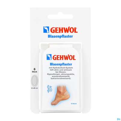 Sie sehen eine Packung Blasenpflaster Gehwol Gross Nr 64175 6st, Produktbild: 01 Blasenpflaster Gehwol Gross Nr 64175 6st, A-Nr.: 4751536 - 01