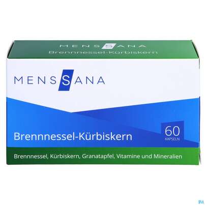 Brennnessel Kapseln -menssana +kuerbiskern 60st, A-Nr.: 4075638 - 01
