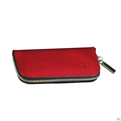 Sie sehen eine Packung Canal Etui/4-teilig Reissverschluss Rindspaltleder Rot 5381- 1st, Produktbild: 02 Canal Etui/4-teilig Reissverschluss Rindspaltleder Rot 5381- 1st, A-Nr.: 4787451 - 02
