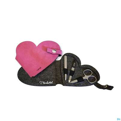 Sie sehen eine Packung Canal Herzetui/aus Filz 3teilig Pink 5398- 1st, Produktbild: 01 Canal Herzetui/aus Filz 3teilig Pink 5398- 1st, A-Nr.: 5667737 - 01
