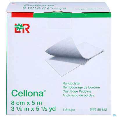 Sie sehen eine Packung Cellona Randpolster 5mx 8cm/2mm 1st, Produktbild: 01 Cellona Randpolster 5mx 8cm/2mm 1st, A-Nr.: 2658324 - 01