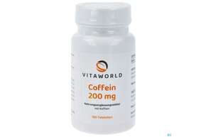 Coffein Tabl 200mg Vegan -vita World 180st, A-Nr.: 4996545 - 01