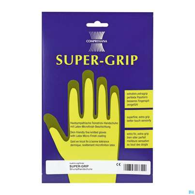 Sie sehen eine Packung Compressana Strumpfhandschuhe Super Grip Grv/xl Bis 11cm 0112 2st, Produktbild: 01 Compressana Strumpfhandschuhe Super Grip Grv/xl Bis 11cm 0112 2st, A-Nr.: 5101237 - 01