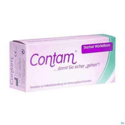 Sie sehen eine Packung Contam Würfeltampons, Produktbild: 02 Contam Würfeltampons, A-Nr.: 4392712 - 02