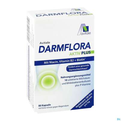 Darmflora Kapseln Aktiv Plus 100mrd. Bakterien +7 Vit 80st, A-Nr.: 5431236 - 01