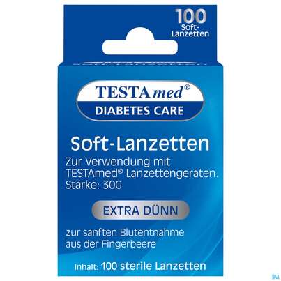 Diagnostika U.zubehoer Testamed Advance Softlanzetten 100st, A-Nr.: 5441163 - 01