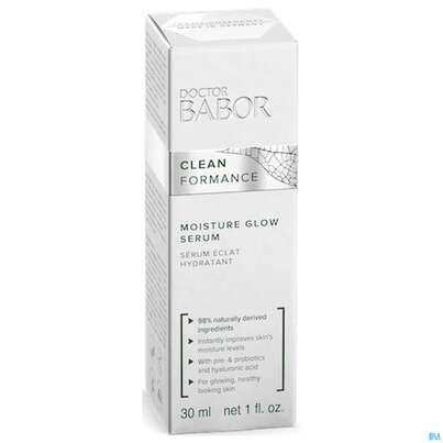 Sie sehen eine Packung Dr.babor Cleanformance Moisture Glow Serum 48006 30ml, Produktbild: 02 Dr.babor Cleanformance Moisture Glow Serum 48006 30ml, A-Nr.: 5579571 - 02