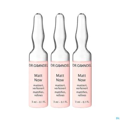 Sie sehen eine Packung Dr.grandel Professional Selektion Ampulle Matt Now 3x3ml 41196 9ml, Produktbild: 01 Dr.grandel Professional Selektion Ampulle Matt Now 3x3ml 41196 9ml, A-Nr.: 5566806 - 01