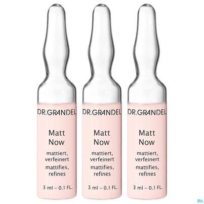 Sie sehen eine Packung Dr.grandel Professional Selektion Ampulle Matt Now 3x3ml 41196 9ml, Produktbild: 02 Dr.grandel Professional Selektion Ampulle Matt Now 3x3ml 41196 9ml, A-Nr.: 5566806 - 02