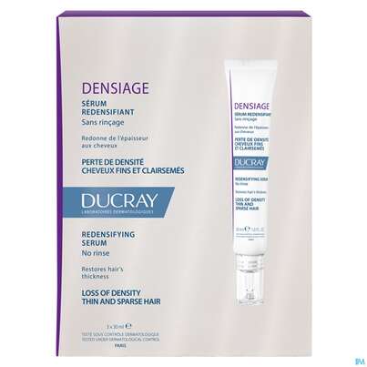 Sie sehen eine Packung Ducray Densiage Regenerierendes Serum 3x30 90ml, Produktbild: 01 Ducray Densiage Regenerierendes Serum 3x30 90ml, A-Nr.: 5355452 - 01