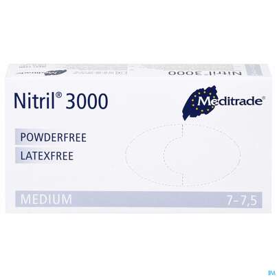 Einmalhandschuhe Eurohelp Puderfrei/latexfrei Nitril Blau M 100st, A-Nr.: 4295280 - 01