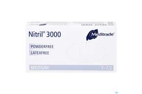 Einmalhandschuhe Eurohelp Puderfrei/latexfrei Nitril Blau M 100st, A-Nr.: 4295280 - 01