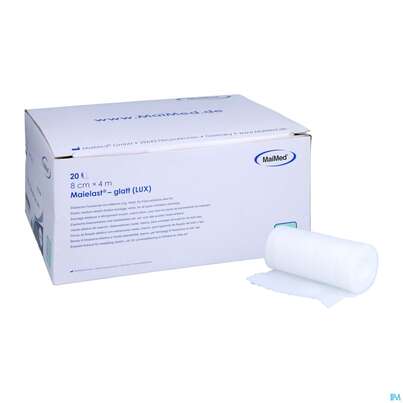 Elastische Binden Fixierbinde Maielast Glatt 4mx 8cm 61030 20st, A-Nr.: 5066216 - 06
