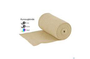 Elastische Binden Nobalan Kurzzug Braun Gedehnt 5mx 6cm 1st, A-Nr.: 4996249 - 01