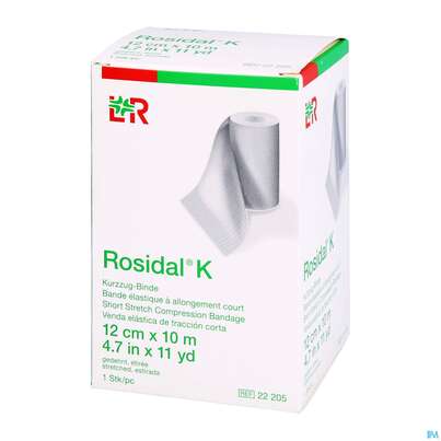 Sie sehen eine Packung Elastische Binden Rosidal Hautfarben Kraeftig 10mx 12cm 1st, Produktbild: 02 Elastische Binden Rosidal Hautfarben Kraeftig 10mx 12cm 1st, A-Nr.: 2669948 - 02