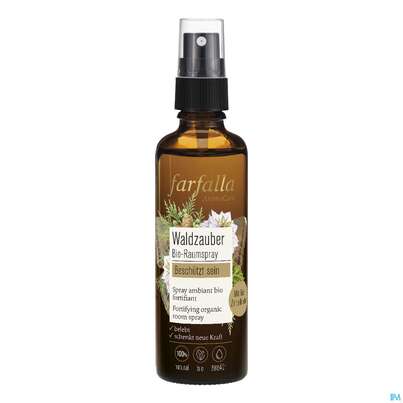 Sie sehen eine Packung Farfalla Bio-raumspray Waldzauber 75ml, Produktbild: 01 Farfalla Bio-raumspray Waldzauber 75ml, A-Nr.: 5437960 - 01